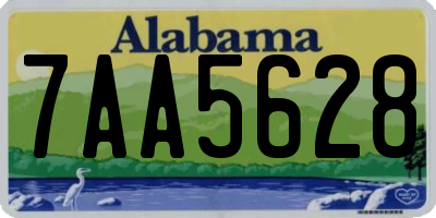 AL license plate 7AA5628