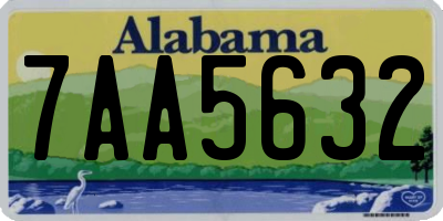AL license plate 7AA5632