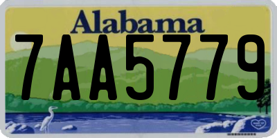 AL license plate 7AA5779