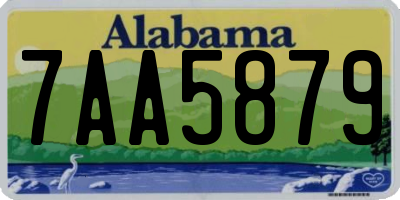 AL license plate 7AA5879