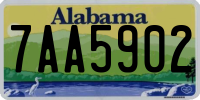 AL license plate 7AA5902
