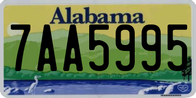 AL license plate 7AA5995