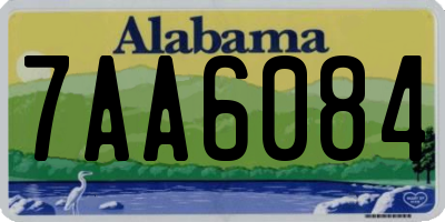 AL license plate 7AA6084