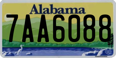 AL license plate 7AA6088