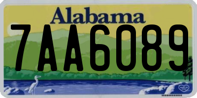 AL license plate 7AA6089