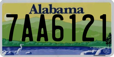 AL license plate 7AA6121