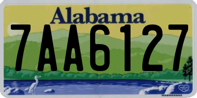AL license plate 7AA6127