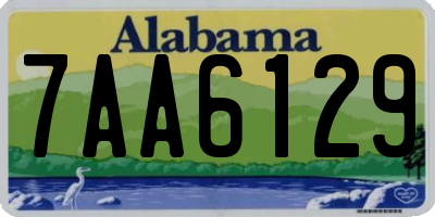 AL license plate 7AA6129