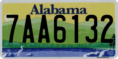 AL license plate 7AA6132