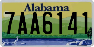 AL license plate 7AA6141