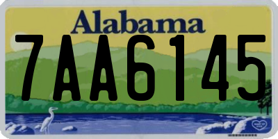 AL license plate 7AA6145