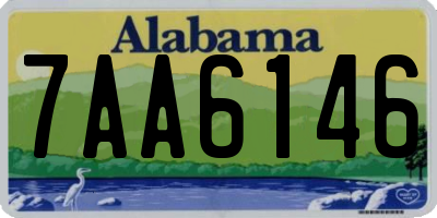 AL license plate 7AA6146