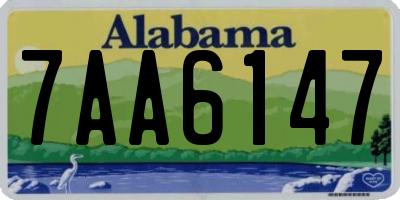 AL license plate 7AA6147