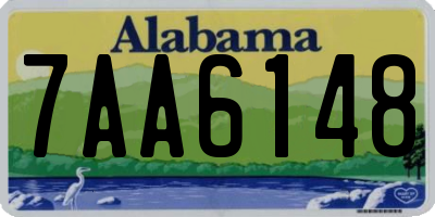 AL license plate 7AA6148
