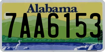 AL license plate 7AA6153