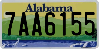 AL license plate 7AA6155