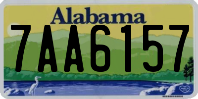 AL license plate 7AA6157