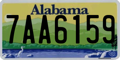 AL license plate 7AA6159