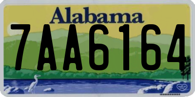 AL license plate 7AA6164