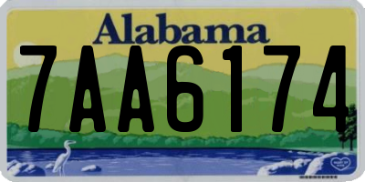 AL license plate 7AA6174