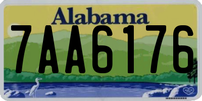 AL license plate 7AA6176