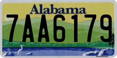 AL license plate 7AA6179