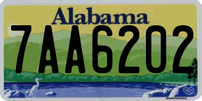 AL license plate 7AA6202