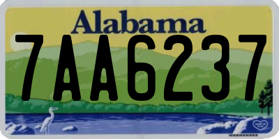 AL license plate 7AA6237