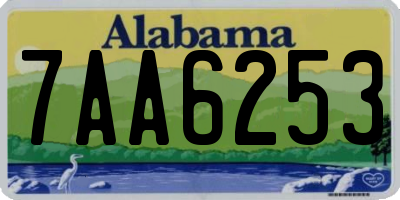 AL license plate 7AA6253