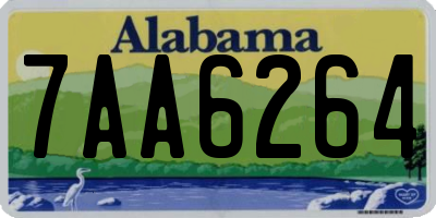 AL license plate 7AA6264