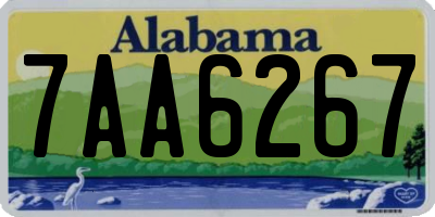 AL license plate 7AA6267