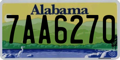 AL license plate 7AA6270