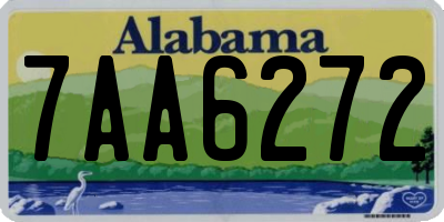 AL license plate 7AA6272