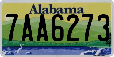 AL license plate 7AA6273
