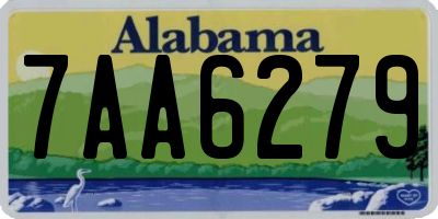 AL license plate 7AA6279