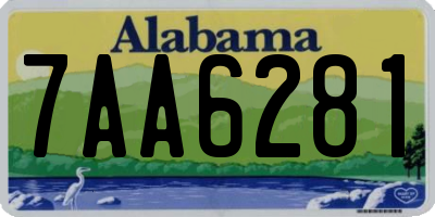 AL license plate 7AA6281