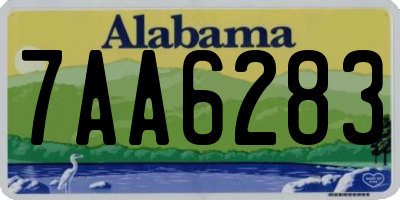 AL license plate 7AA6283