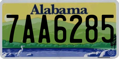AL license plate 7AA6285