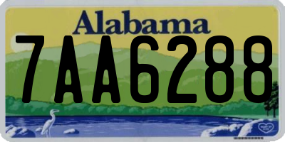 AL license plate 7AA6288