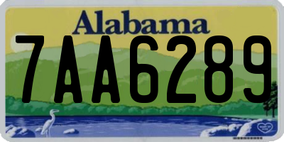 AL license plate 7AA6289