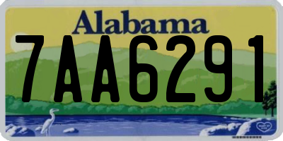 AL license plate 7AA6291