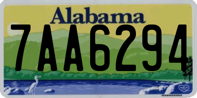 AL license plate 7AA6294