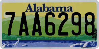 AL license plate 7AA6298