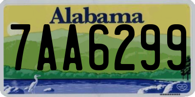 AL license plate 7AA6299