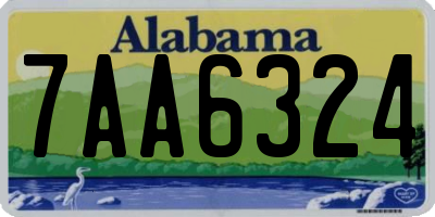 AL license plate 7AA6324