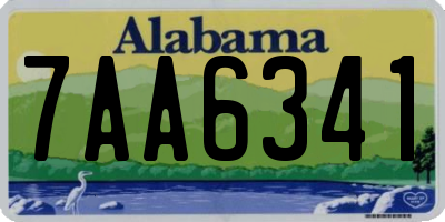 AL license plate 7AA6341