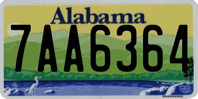 AL license plate 7AA6364