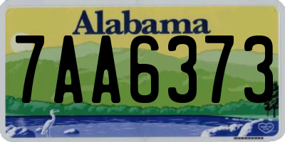 AL license plate 7AA6373