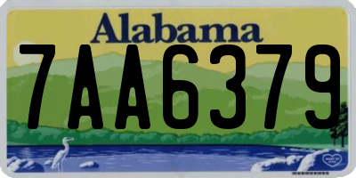 AL license plate 7AA6379