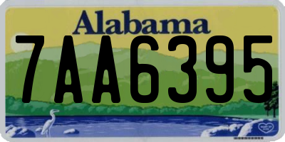 AL license plate 7AA6395